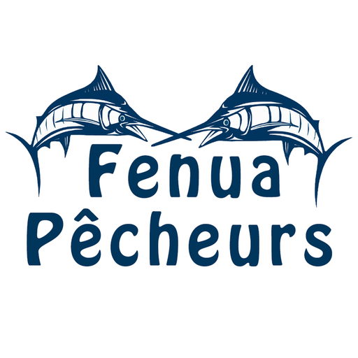 Logo Fenua Pêcheurs, deux marlins